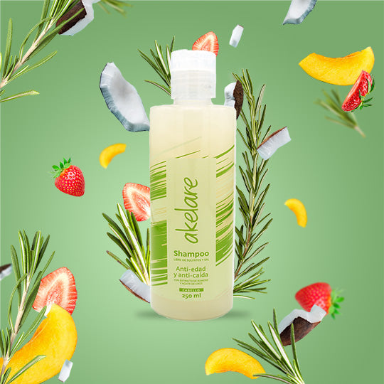 Shampoo Antiedad Anti-Caída Con Extracto de Romero + Muestra Acondicionador Anti-Caída