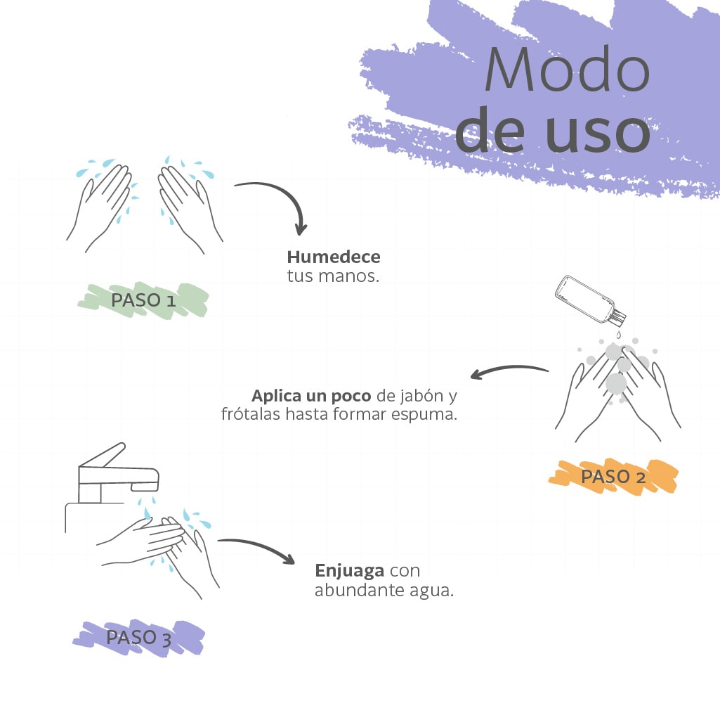 Jabón Líquido Humectante para Manos con Extracto de Ciruela, Zarzamora y Proteína de Arroz